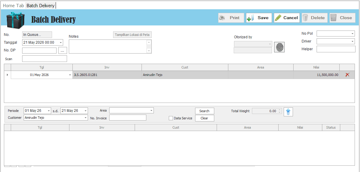 Batch Delivery AIO System