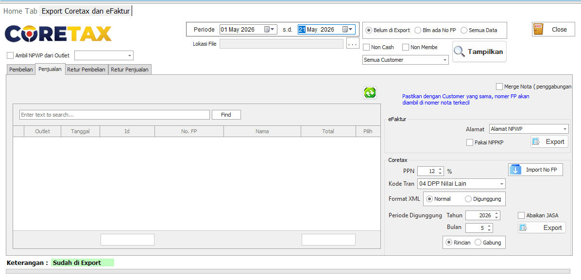 Coretax AIO System