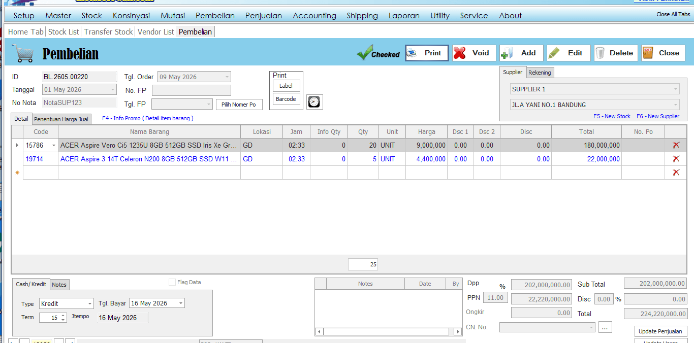 Pembelian AIO System