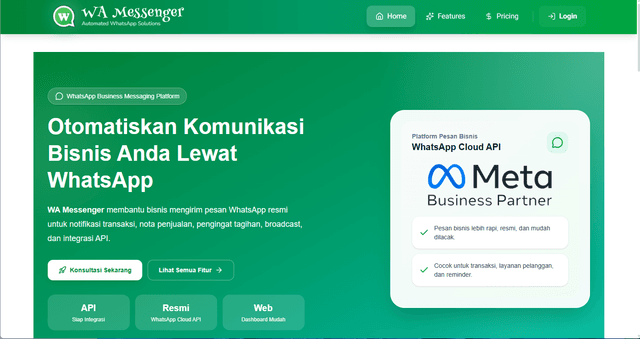 WA Messenger Broadcast + API